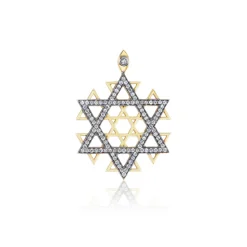 Large Diamond Star of Solidarity Pendant